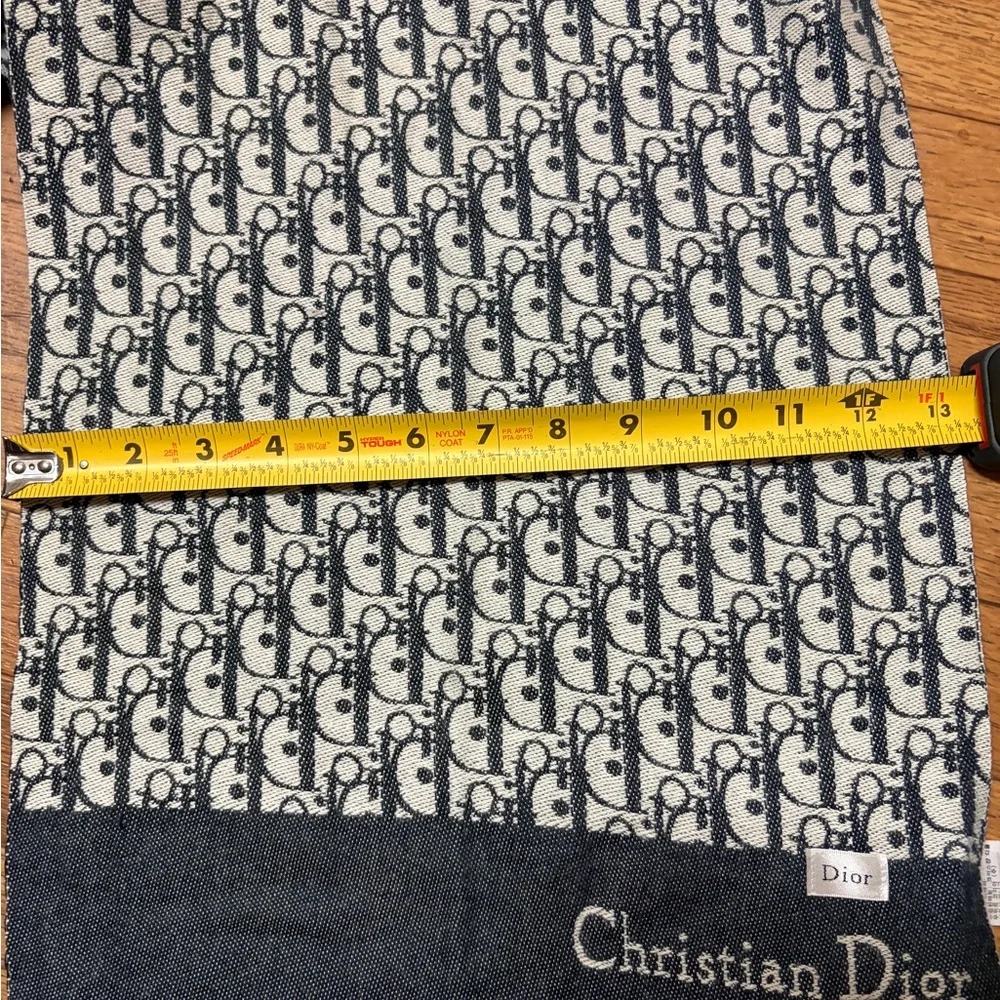 Christian Dior Oblique Blue Marine scarf - Picture 6 of 9